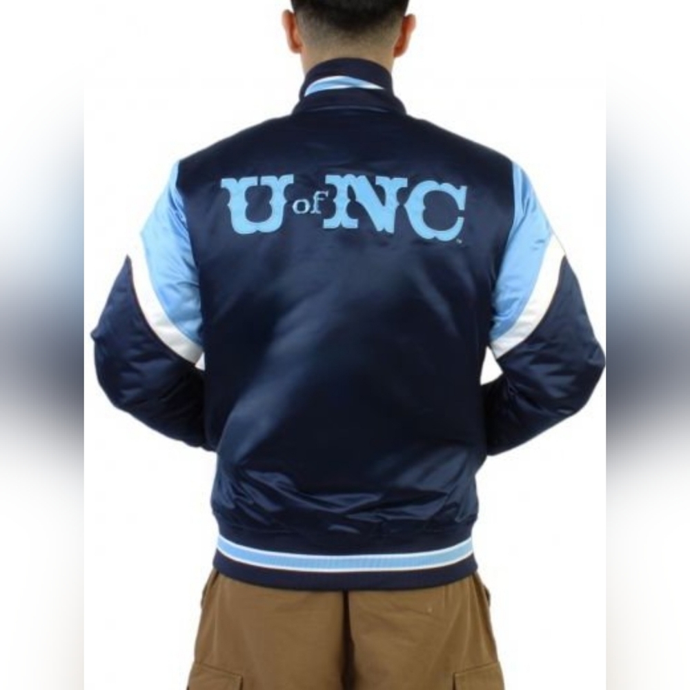 Mitchell & Ness UNC Satin Jacket XL - Picture 4 of 7